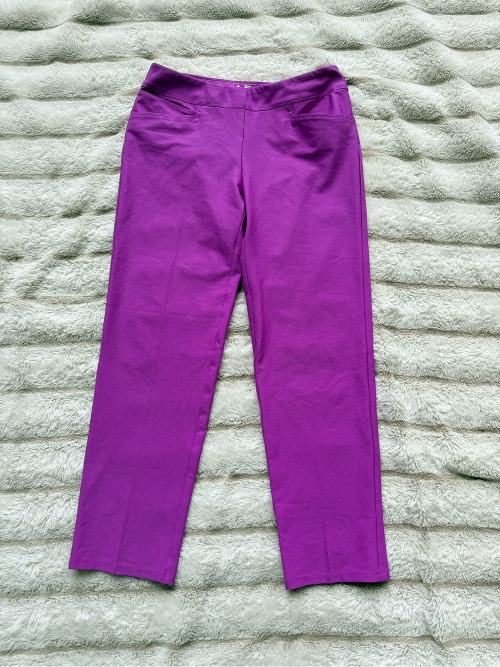adidas Straight-Leg Pull-On Pants in Vibrant Purple size small